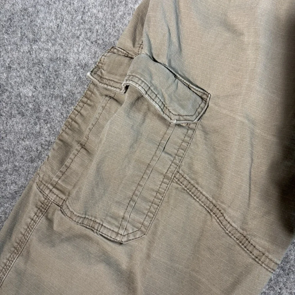 Wrangler Relaxed Fit Cargo Pants Mens 38x30 (Fits 38X28) Khaki Utility Ripstop‎